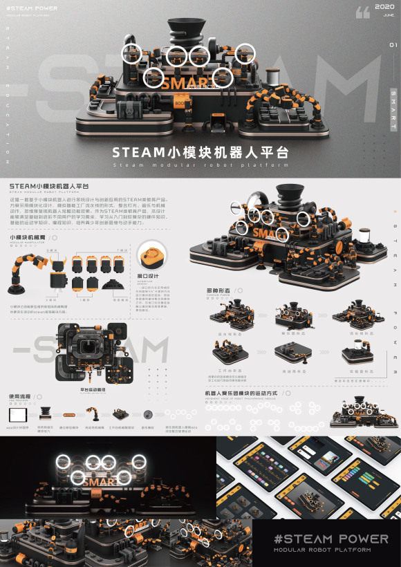 STEAM Small Module Robot Platform