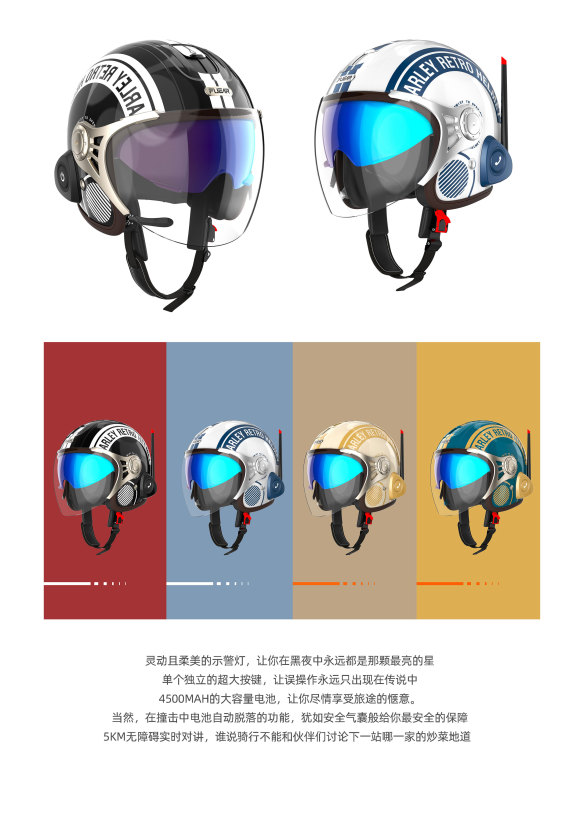 AI intelligent riding helmet