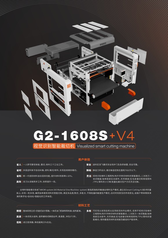 G2-1608S V4 vision recognition intelligent cutting machine