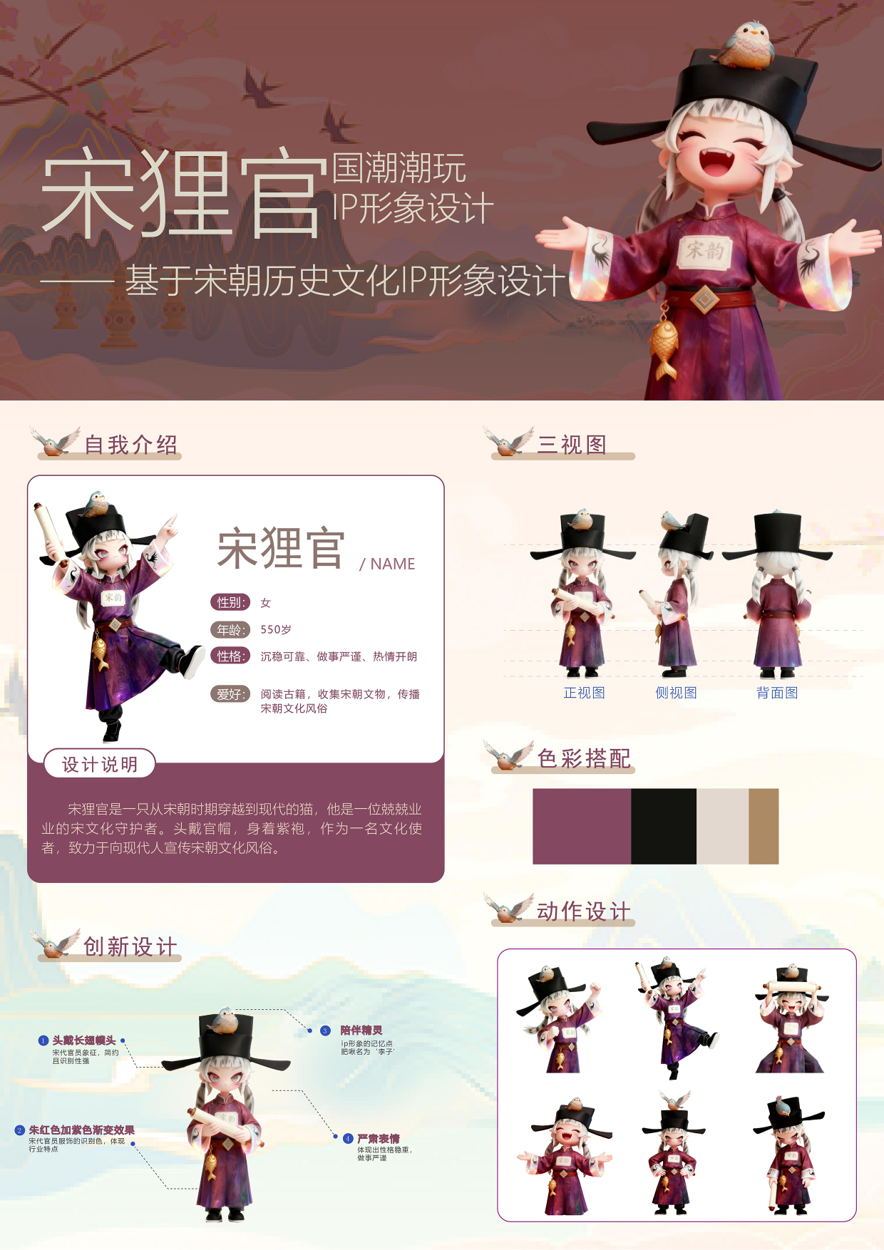 基于宋朝历史文化IP形象设计