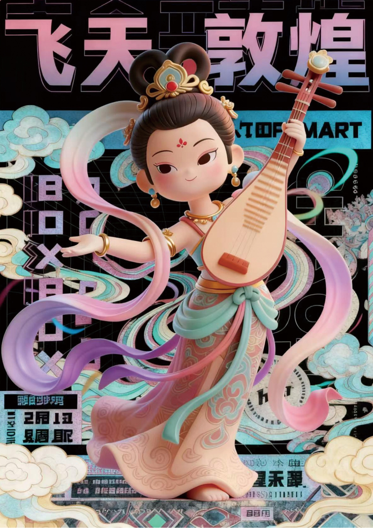 敦煌飞天手办