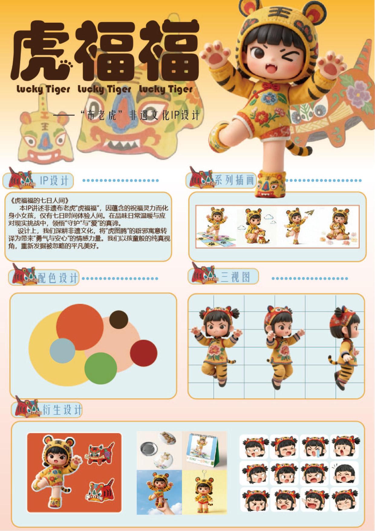 "Seven Days in the World of Tiger Blessing"-"Cloth Tiger" Intangible Cultural Heritage Original IP Design