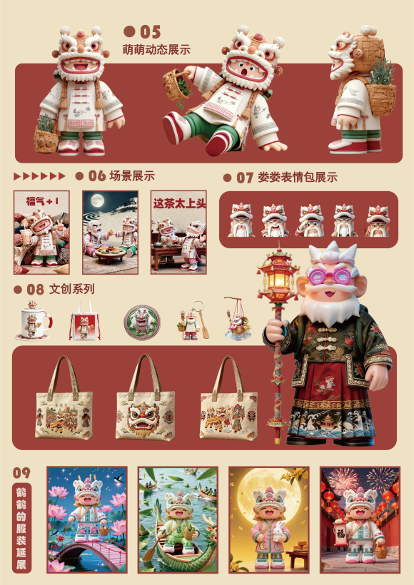 《东莞龙福潮翁》—人物IP文创设计
