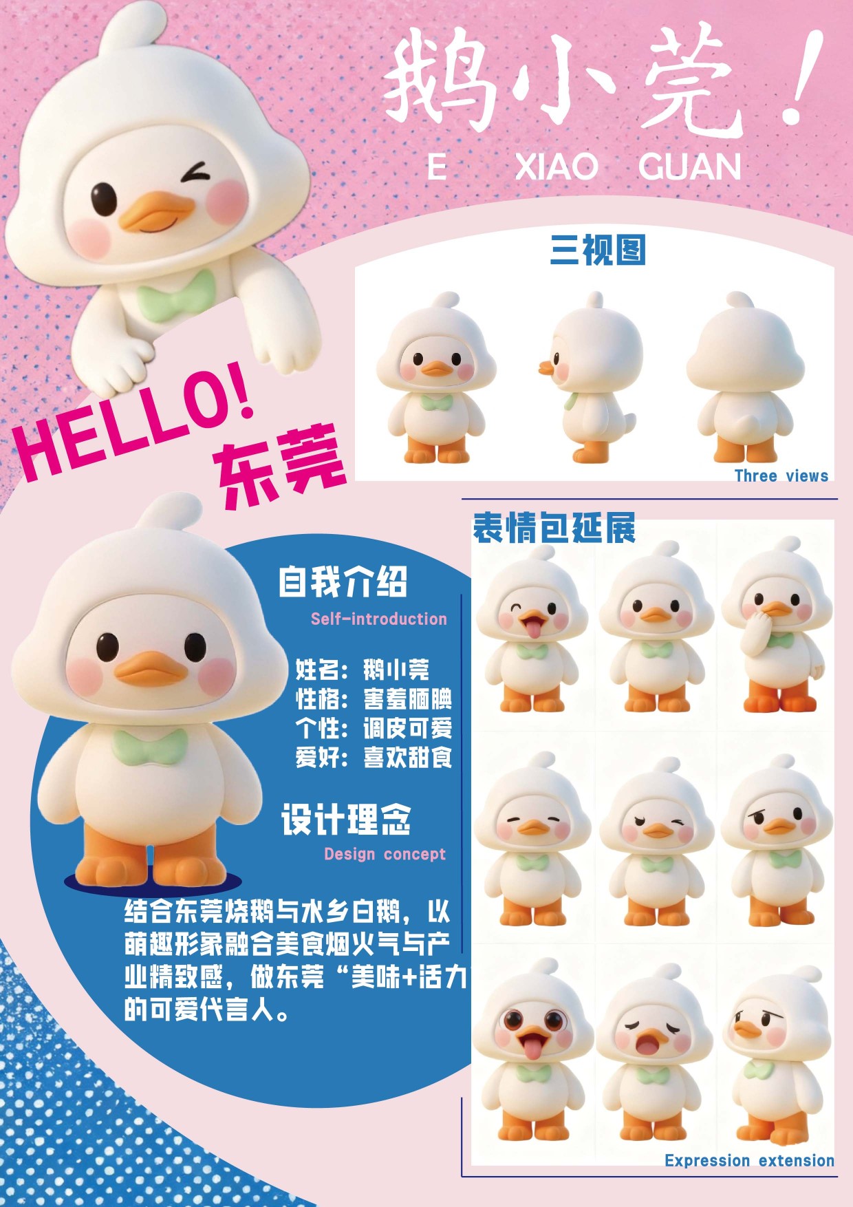 “鹅小莞”东莞潮玩IP设计项目说明